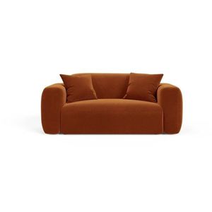 Zamatová pohovka v terakotovej farbe 180 cm Strino – Cosmopolitan Design vyobraziť