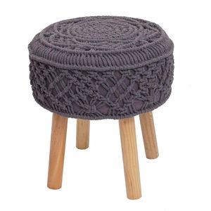 Macramé taburet vyobraziť