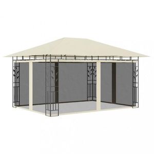 Altánok s moskytiérou 4x3 m Dekorhome Antracit vyobraziť