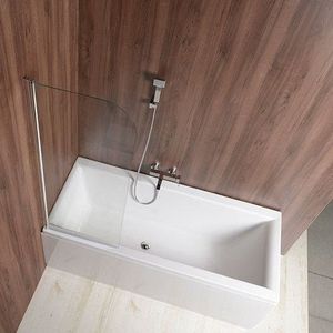 AQUALINE - VILMA vaňová zástena 600x1400, chrom, číre sklo AQ6014 vyobraziť
