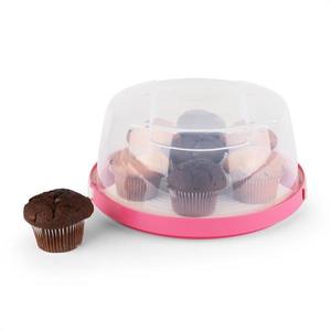 Klarstein Pinkkäppchen, ružový, kryt na tortu, box na koláč, Ø26 cm vyobraziť