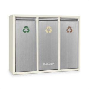 Klarstein Ordnungshütter 3, 45 l, krémovo-béžová, box na triedený odpad, 3 x 15 l vyobraziť