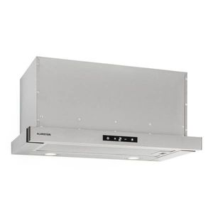 Klarstein Vinea, digestor, 60 cm, vstavaný, 610 m³/h, plochá konštrukcia, strieborný vyobraziť