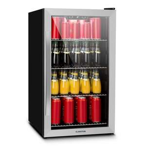 Klarstein Beersafe 4XL, chladnička, 124 l, 0-10°C, sklo, energet. trieda G, nehrdzavejúca oceľ vyobraziť
