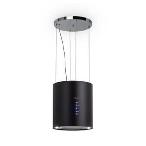 Klarstein Barett, digestor, 35 cm, ostrovčekový, 560 m³/h, LED, filter s aktívnym uhlím, čierny vyobraziť