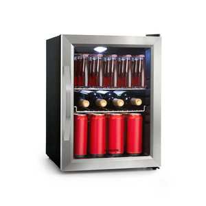 Klarstein Beersafe M, chladnička, energet. trieda C, LED, 2 kovové police, sklenené dvierka, čierna vyobraziť