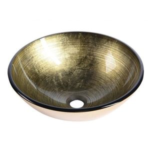 SAPHO - FIANNA sklenené umývadlo na dosku priemer 42cm, bronz 2501-21 vyobraziť