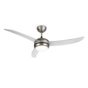 Klarstein El Paso, stropný ventilátor, 52", závit E27, 3 lopatky, strieborný vzhľad vyobraziť