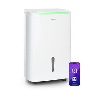 Klarstein DryFy Connect 50 Smart, Odvlhčovač vzduchu, WiFi, Kompresný, 50l / d, 45-55m², Biela vyobraziť