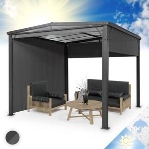 Blumfeldt Pantheon Cortina Solid Sky, pergola, prístrešok, 3 x 3 m, polykarbonát, sivá vyobraziť