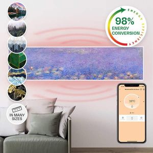 Klarstein Wonderwall Air Art Smart, infračervený ohrievač, 120 x 30 cm, 350 W, aplikácia, lekná vyobraziť