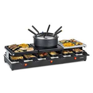Klarstein Fonduelette XL, raclette gril s fondue 3 v 1, 1650 W, prírodný kameň, pre 6 osôb vyobraziť