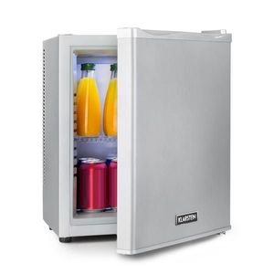 Klarstein Happy Hour 23, minibar, 23 l, 5-15°C, energet. trieda G, tichý, 23 dB, LED svetlo, strieborný vyobraziť