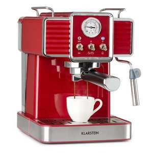 Klarstein Gusto Classico, pákový kávovar, 1350 W, 20 bar, 1, 5l, nehrdzavejúca oceľ vyobraziť