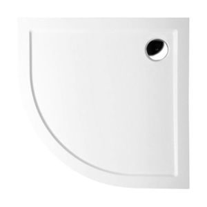POLYSAN - SERA sprchová vanička z liateho mramoru, štvrťkruh 80x80cm, R550, biela 40511 vyobraziť