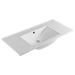 Mereo Nábytkové umývadlo SLIM, 101x46x18 cm, keramické, biele UC10146 vyobraziť