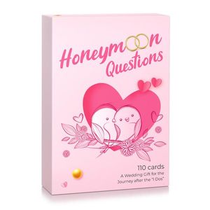 Spielehelden Honeymoon Questions, Kartová hra, Viac ako 100 otázok, Darčeková krabička v anglickom jazyku vyobraziť
