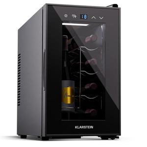 Klarstein Shiraz 8 Uno, vertikálna chladnička na víno, 8 fliaš, 8 - 18 °C, dotykové ovládanie vyobraziť