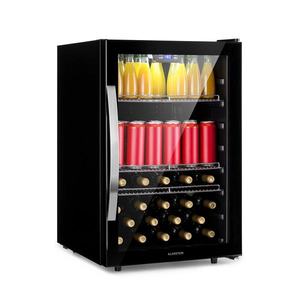 Klarstein Beersafe 5XL, chladnička, 148 l, 3 police, panoramatické sklenené dvere, nehrdzavejúca oceľ vyobraziť