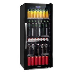 Klarstein Beersafe 7XL, chladnička, 242 l, 5 políc, panoramatické sklenené dvere, nehrdzavejúca oceľ vyobraziť