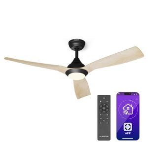 Klarstein Fiji Flow 2 v 1 Smart, stropný ventilátor, Ø 132 cm, LED svetlo, diaľkové ovládanie, ovládanie cez aplikáciu, 2 smery chodu vyobraziť