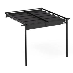 NA Blumfeldt Pantheon Wall Pergola, nástenná pergola, 3 x 3 m, práškovo lakovná oceľ, odolná voči poveternostným vplyvom vyobraziť