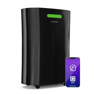 Klarstein AeroDry Smart 12 odvlhčovač vzduchu, 12 l/deň, 25-30m², senzor vlhkosti, ovládanie pomocou aplikácie, 135 m³/h vyobraziť