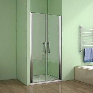H K - Sprchové dvere MELODY D2 80 dvojkrídlové 76-80 x 195, číre sklo SE- MELODYD280 vyobraziť