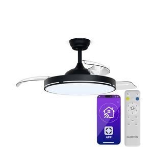 Klarstein AirFold | Inteligentný stropný ventilátor | Vysúvateľné lopatky | Stmievanie LED svetla | Smart vyobraziť