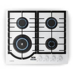 Klarstein Ignito plynová varná doska, 8 kW, liatinové rošty, časovač, regulácia teploty vyobraziť