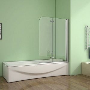 H K - Vaňová zástena S22 110x140cm - dvojdielna sklopná, číre sklo SE-S22-110 vyobraziť