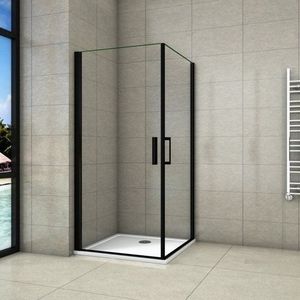 H K - Sprchovací kút BLACK SAFIR A2 100cm s dvoma jednokrídlovými dverami SE-BLACKSAFIRA2100 vyobraziť