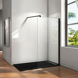 H K - LUSTY BLACK F1 130 Sprchová zástena WALK IN 128-130x 200cm, 8 mm sklo SE-LUSTYBLACKF1130 vyobraziť