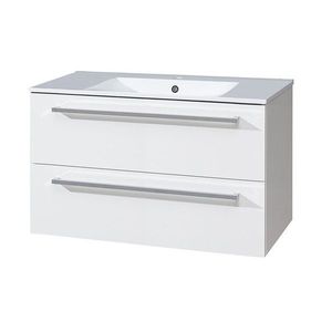 Mereo Bino, kúpeľňová skrinka s keramickým umývadlom 101 cm, biela CN662 vyobraziť