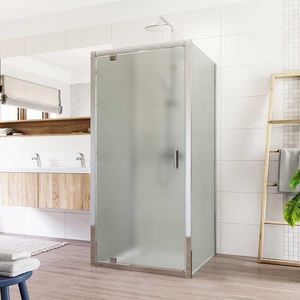 Mereo Sprchovací kút Lima, štvorec do priestoru U, pivotový, 100x100x100 cm, chróm ALU, sklo Point CK86832K vyobraziť