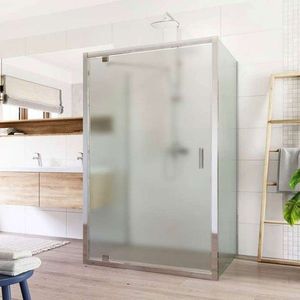 Mereo Sprchovací kút Lima, obdĺžnik do priestoru U, pivotový, 100x90x100 cm, chróm ALU, sklo Point CK87872K vyobraziť