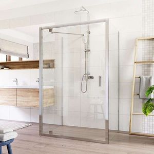 Mereo Sprchovací kút Lima, obdĺžnik do priestoru U, pivotový, 100x80x100 cm, chróm ALU, sklo Číre CK87883K vyobraziť
