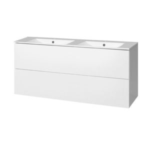 Mereo Aira, kúpeľňová skrinka s keramickým umývadlom 121 cm, biela CN713 vyobraziť
