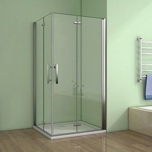 H K - Obdĺžnikový sprchovací kút MELODY R108, 100x80 cm sa zalamovacím dverami SE-MELODYR108 vyobraziť