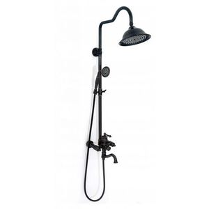 REA - Sprchový set s batériou 150mm Vintage čierny REA-P2367 vyobraziť
