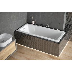 BESCO - Obdĺžniková vaňa MODERN SLIM - Nožičky k vani - Bez nožičiek, Rozmer vane - 150 × 70 cm VANMOD15SLIM vyobraziť