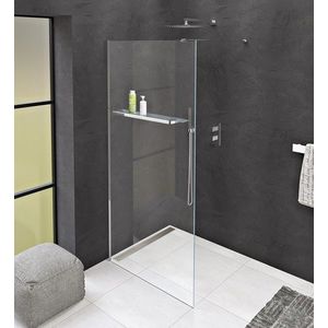 POLYSAN - MODULAR SHOWER stena na inštaláciu na múr, jednodielna, 1000 s otvormi na držiak uterákov MS1-100-D vyobraziť