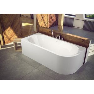 BESCO - Asymetrická vaňa AVITA - Nožičky k vani - Bez nožičiek, Rozmer vane - 170 × 75 cm, Spôsob prevedenia - Ľavé VANAVIT170L vyobraziť