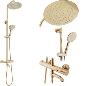 REA - Sprchový set s batériou 150mm Lungo zlatá REA-P4114 vyobraziť