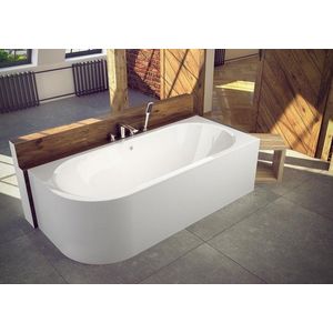 BESCO - Asymetrická vaňa AVITA - Nožičky k vani - S nožičkami, Rozmer vane - 170 × 75 cm, Spôsob prevedenia - Pravé VANAVIT170P + OLVPINOZ vyobraziť