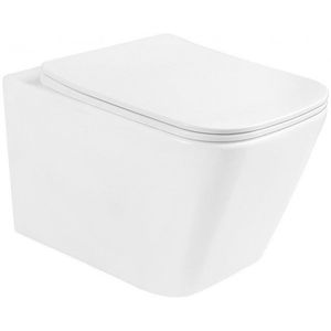 MEXEN/S - Teo Závesná WC misa vrátane sedátka s slow-slim, duroplast, biela 30850600 vyobraziť