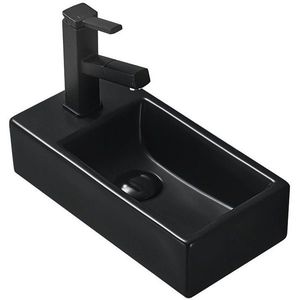 MEXEN - Inez umývadlo na dosku pravej 41x21 cm čierna matná 21484085R vyobraziť