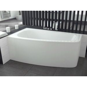 BESCO - Asymetrická vaňa LUNA - Nožičky k vani - S nožičkami, Rozmer vane - 150 × 80 cm, Spôsob prevedenia - Pravé VANLUN150P + OLVPINOZ vyobraziť