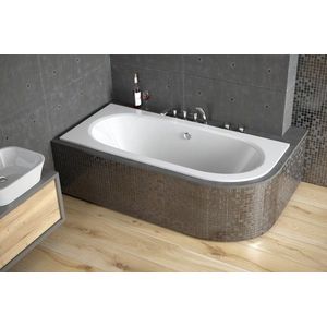 BESCO - Asymetrická vaňa AVITA SLIM - Nožičky k vani - S nožičkami, Rozmer vane - 150 × 70 cm, Spôsob prevedenia - Ľavé VANAVIT150SLIML + OLVPINOZ vyobraziť