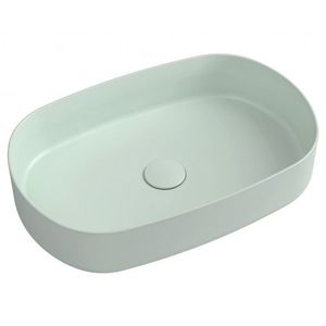 ISVEA - INFINITY OVAL keramické umývadlo na dosku, 55x36cm, zelena mint 10NF65055-2T vyobraziť
